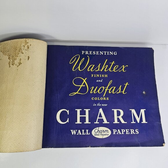 1935 Charm Wall Paper Sample Book Wallpaper Salesman Oversized Large Seattle USA - Picture 5 of 16